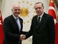 GIANNI İNFANTINO - Cumhurbaşkanı Erdoğan, Gianni Infantino'yu kabul etti