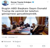 Erdoğan Trump'la Görüştü