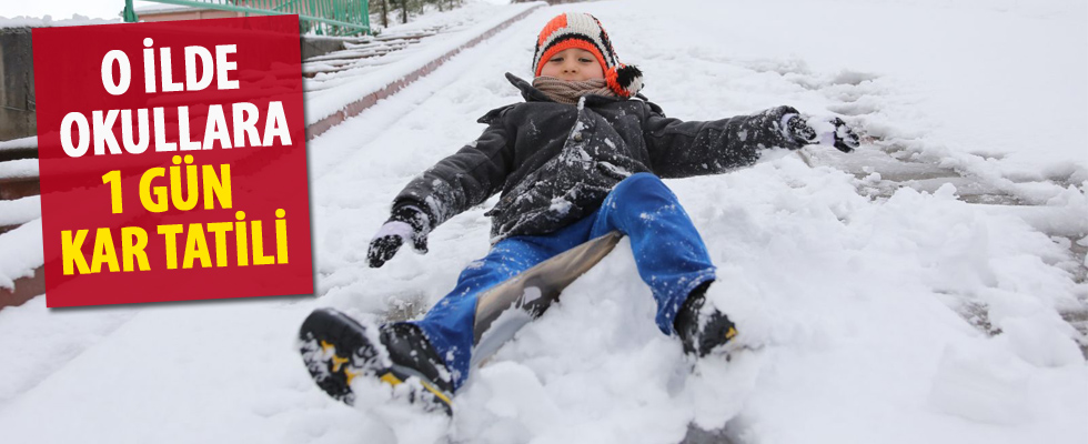 O ilde okullara 1 gün ara verildi