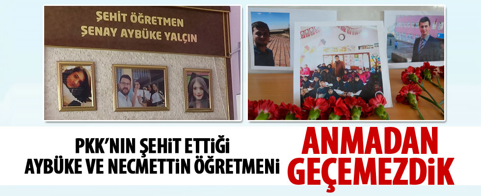 Şehit öğretmenler unutulmadı