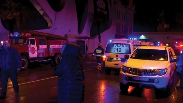 Batum'da otel yangını: 12 ölü