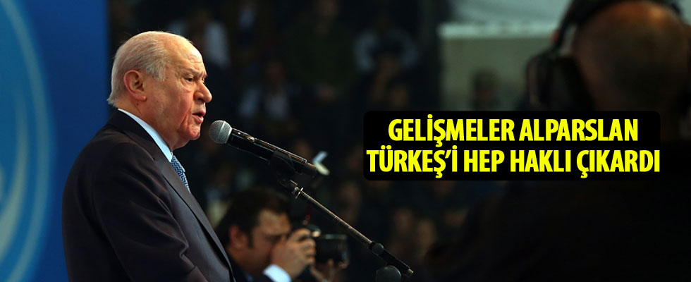Devlet Bahçeli: Gelişmeler Alparslan Türkeş'i hep haklı çıkardı