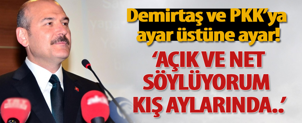 Soylu'dan Demirtaş ve PKK'ya ayar üstüne ayar!