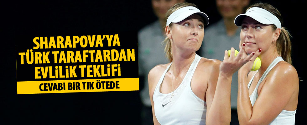 Türk taraftardan, Maria Sharapova’ya evlenme teklifi