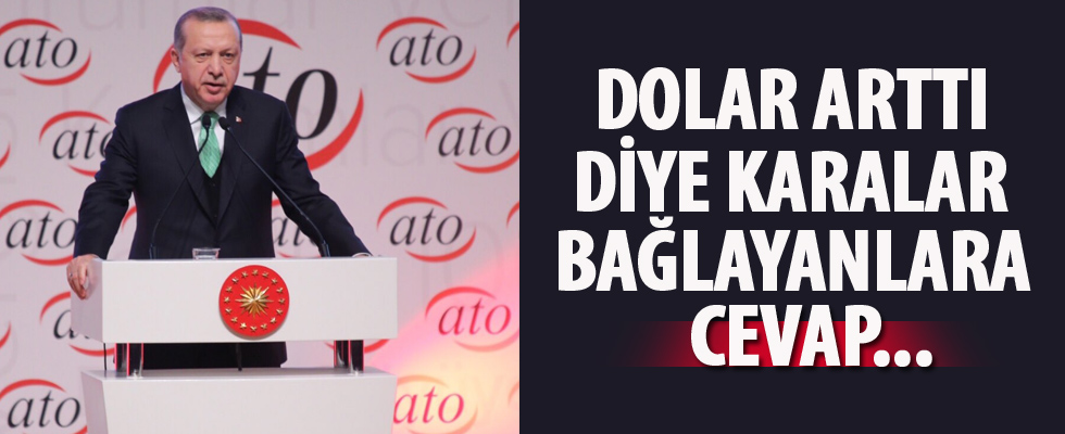 Cumhurbaşkanı Erdoğan ATO ödül töreninde konuştu