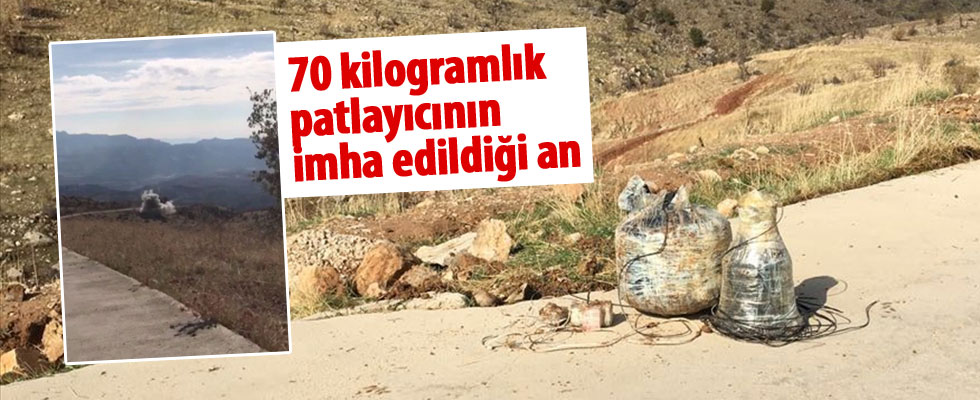 Şırnak'ta el yapımı patlayıcı imha edildi