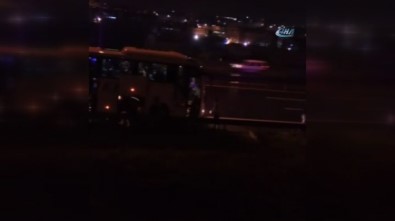 TEM'de Otobüsün Çarptığı İşçi Öldü