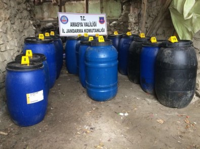 Amasya'da 5 Bin Litre Sahte İçki Ele Geçirildi