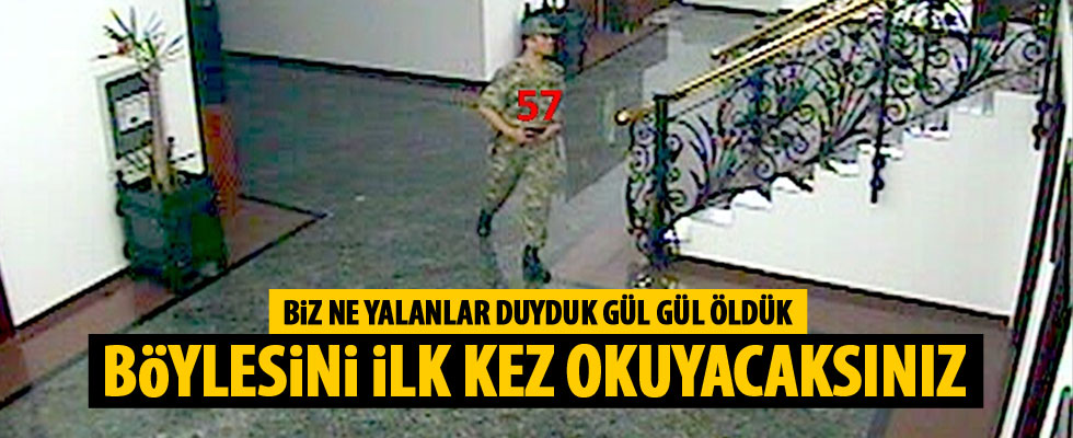 Darbe için geldiği karargahta uyuya kalmış