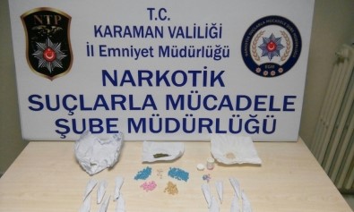 Karaman'da Uyuşturucu Satıcısı 1'İ Kadın 3 Kişi Tutuklandı
