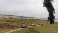 YOLCU UÇAĞI - Trabzon Havalimanı'nda Yangın Tatbikatı