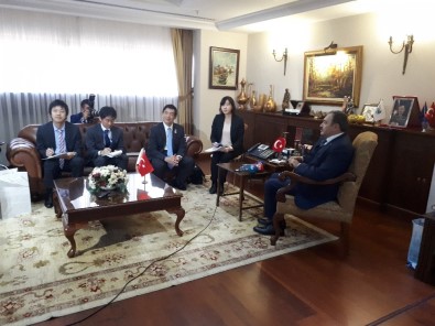 Bakan Eroğlu, Japonya Büyükelçisi Miyajima'yı Kabul Etti