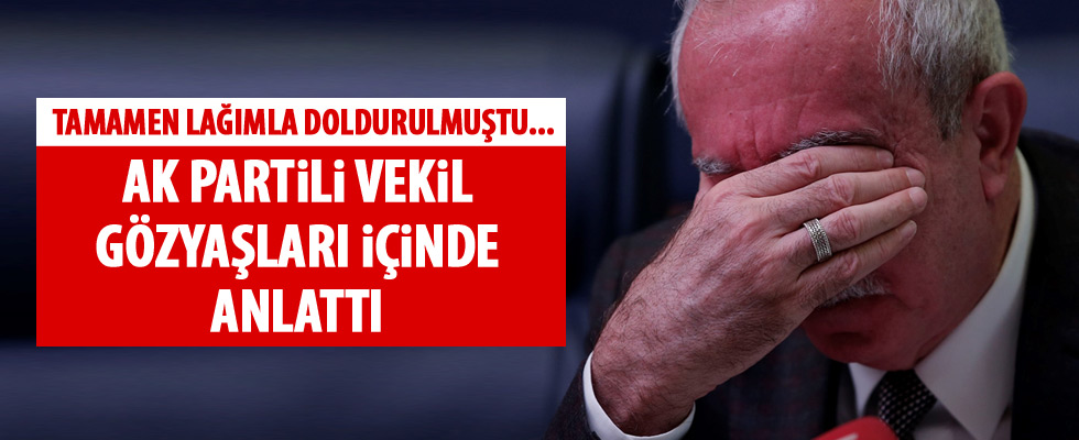 AK Partili vekil gözyaşlarına boğuldu