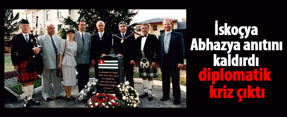 İskoçya Abhazya anıtını kaldırdı, diplomatik kriz çıktı
