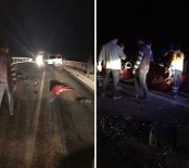 ABDURRAHMAN YILMAZ - Minibüs İle Otomobil Çarpıştı Açıklaması 1 Ölü, 8 Yaralı