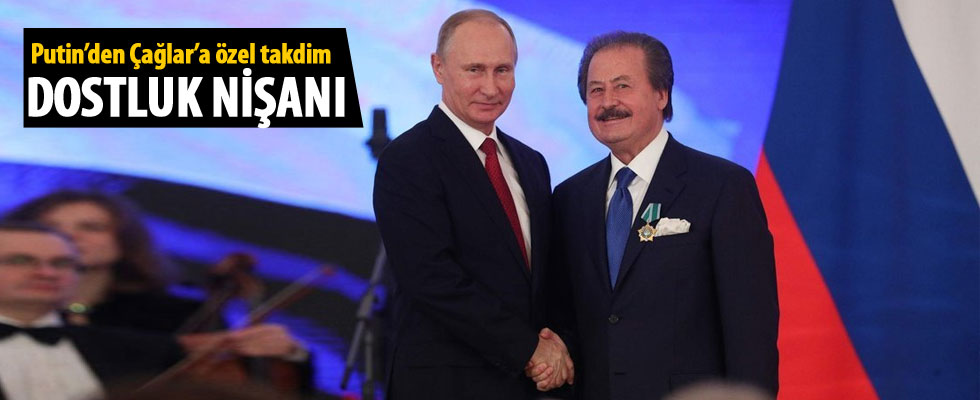Putin'den Cavit Çağlar'a dostluk nişanı!