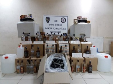 İzmir'de Sahte Alkol Operasyonu