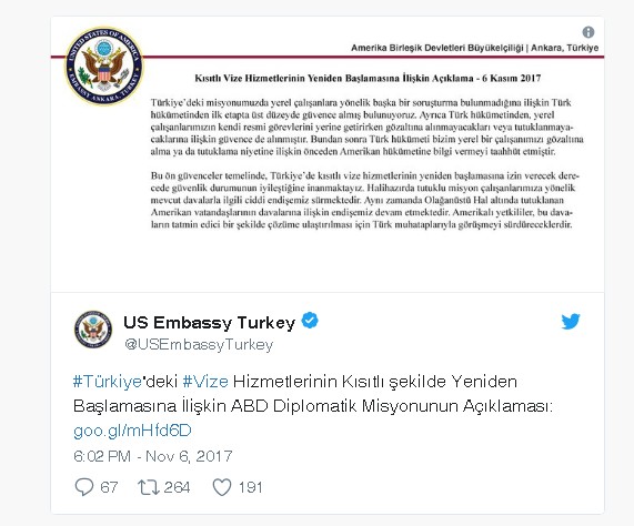 ABD'den vize hamlesi