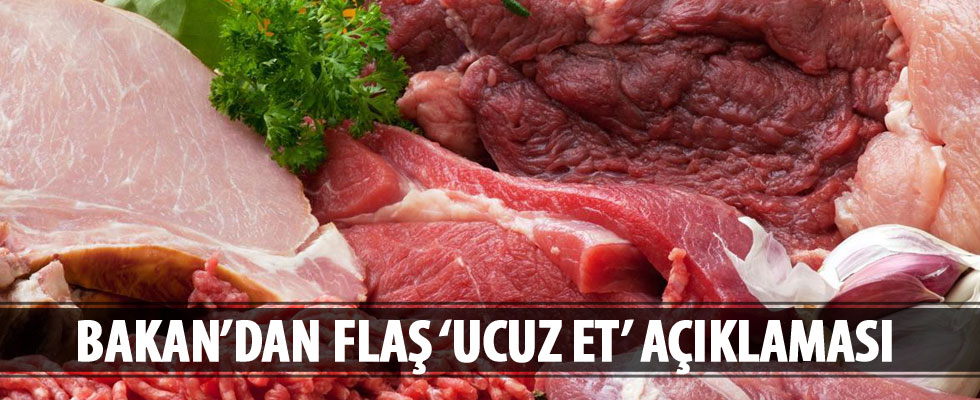Bakan Fakıbaba'dan ucuz et ile ilgili flaş açıklama