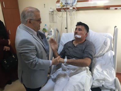 Vali Şentürk, Darp Edilen 1969 Kırşehirspor İkinci Başkanını Hastanede Ziyaret Etti