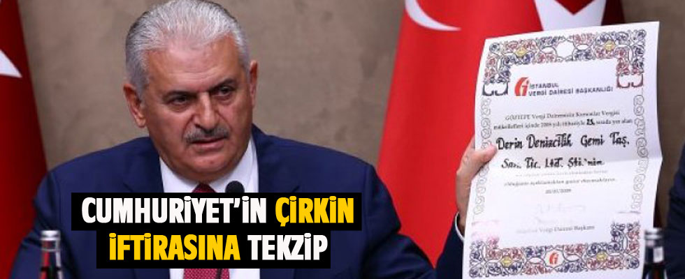 Başbakan'dan Cumhuriyet'in iddialarına tekzip