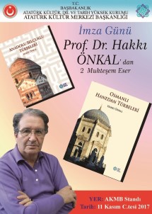 Prof. Dr. Hakkı Önkal 11 Kasım'da TÜYAP Kitap Fuarı'nda