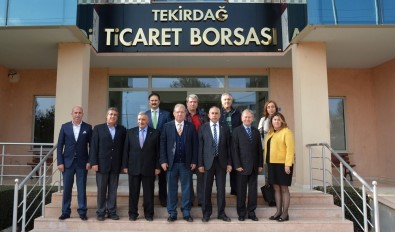 Tekirdağ Ticaret Borsası, İSTİB Heyetini Ağırladı