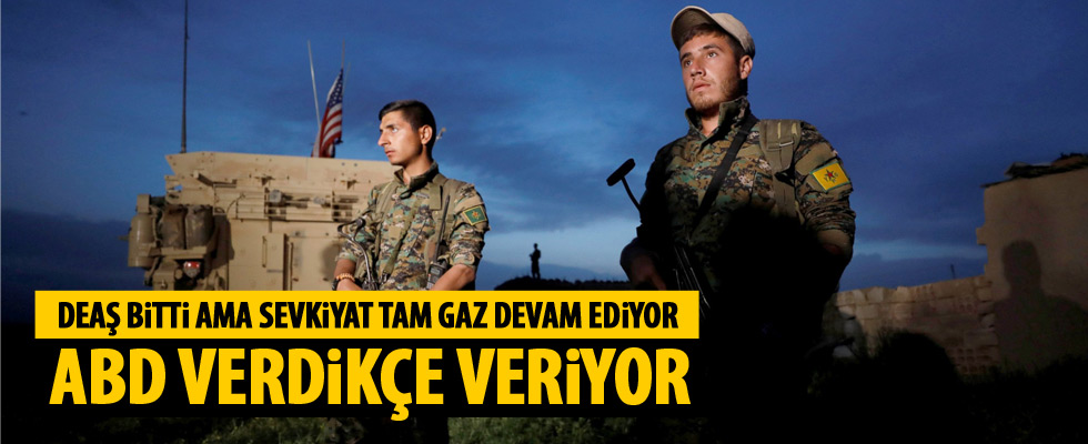 ABD'den YPG'ye 50 uçak dolusu silah