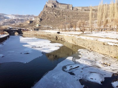 Kars Çayı'na Düşen Vatandaşı İtfaiye Kurtardı