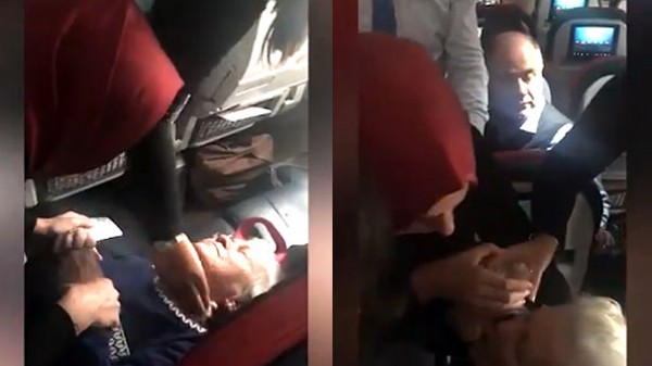 Bakan Kaya'dan uçakta fenalaşan yaşlı kadına müdahale