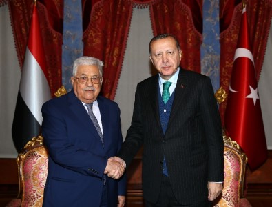 Cumhurbaşkanı Erdoğan, Filistin Devlet Başkanı Abbas'la Görüştü