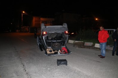 Adana'da Bir Otomobil Takla Attı Açıklaması 1 Yaralı