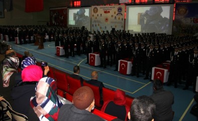 Erzurum'da Polislerin Mezuniyet Coşkusu
