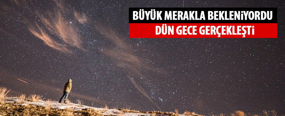 Geminid (İkizler) meteor yağmuru gerçekleşti