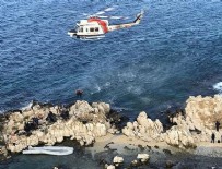 Göçmenler kayalıklarda mahsur kaldı