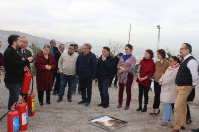 Zonguldak'ta Sağlıkçılara Yangın Tatbikatı