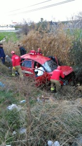Ayvalık'ta Trafik Kazası Açıklaması 1 Yaralı