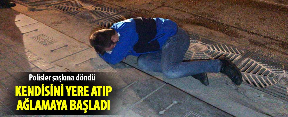 Bursa'da kaza yapan alkollü sürücü hüngür hüngür ağladı
