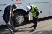 KIŞ LASTİĞİ - Kış Lastiği Olmayan Otobüslere Çıkış Yok