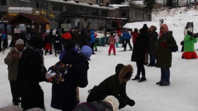 Uludağ'da Pistler Doldu