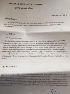 Bilirkişiden, Cimnastik Federasyonu Genel Kuruluna İptal Kararı Çıktı