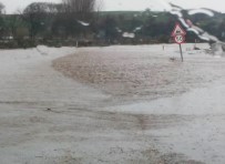 SAĞANAK YAĞMUR - Edirne'de Dereler Taştı, Tarım Arazileri Sular Altında Kaldı