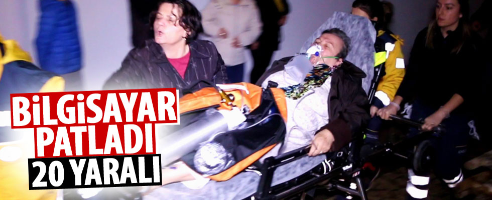 Patlayan bilgisayar yangın çıkarttı