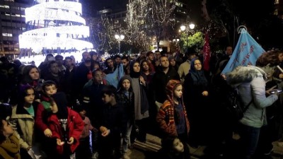 Yunanistan'da 'Dünya Göçmenler Günü' Protestosu