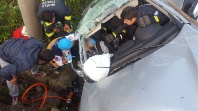 Köyceğiz'de Trafik Kazası Açıklaması 1 Ölü, 2 Yaralı