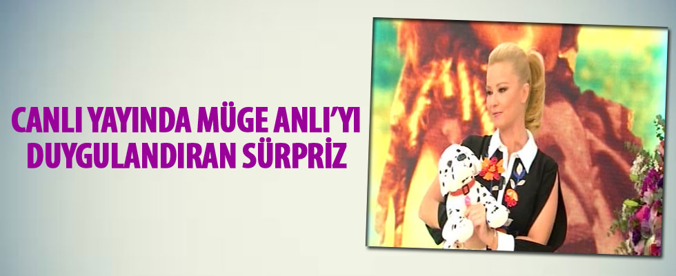 Müge Anlı'yı duygulandıran sürpriz