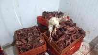 KAÇAK KESİM - Suriyeli Kasabın Dükkanında Kaçak Et Yakalandı