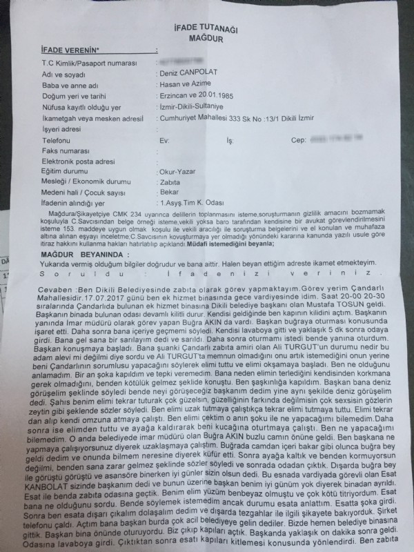 Belediye Başkanı taciz etti iddiası