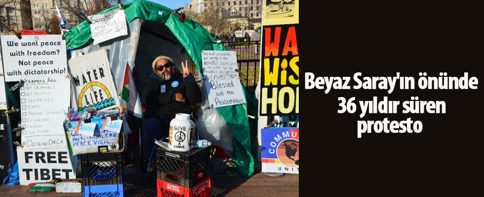 Beyaz Saray'ın önünde 36 yıldır süren protesto
