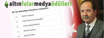 Gürkan, 'En İyi Belediye Başkanları' Kategorisinde Aday